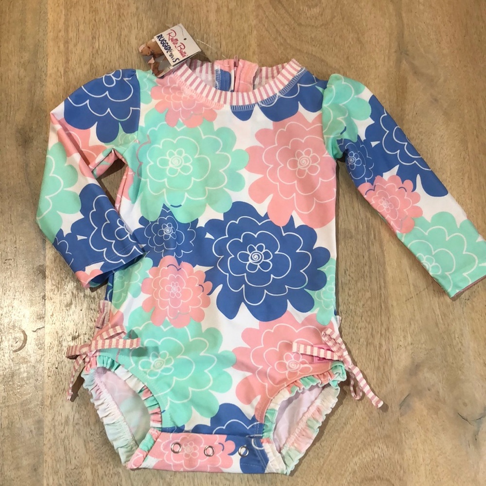 Ruffle butts one piece swimsuit